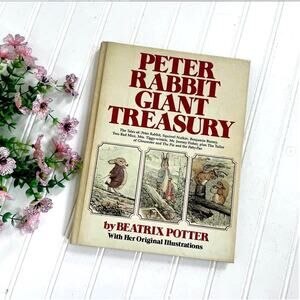 Vintage Beatrix Potter Peter Rabbit Giant Treasury Oversized Illustrated Book